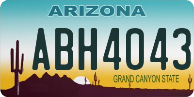 AZ license plate ABH4043