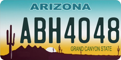 AZ license plate ABH4048