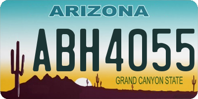 AZ license plate ABH4055