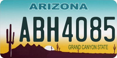 AZ license plate ABH4085