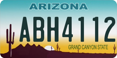 AZ license plate ABH4112