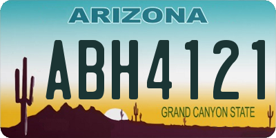 AZ license plate ABH4121