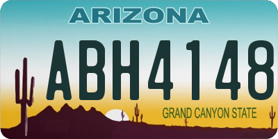 AZ license plate ABH4148