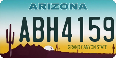 AZ license plate ABH4159