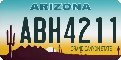 AZ license plate ABH4211