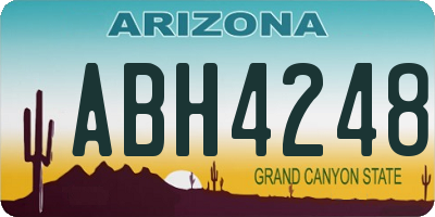AZ license plate ABH4248