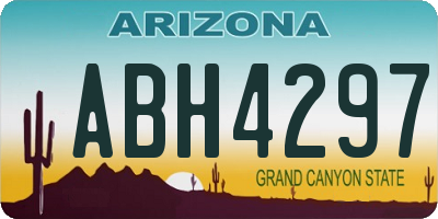 AZ license plate ABH4297