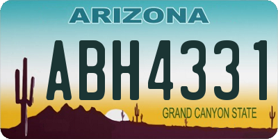 AZ license plate ABH4331