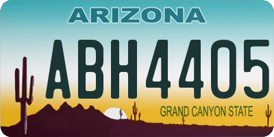 AZ license plate ABH4405