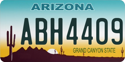 AZ license plate ABH4409