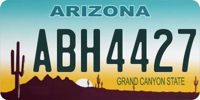 AZ license plate ABH4427