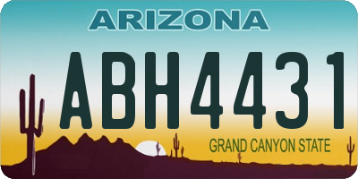 AZ license plate ABH4431