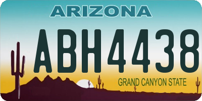 AZ license plate ABH4438