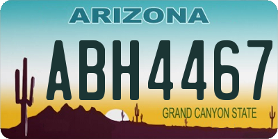 AZ license plate ABH4467