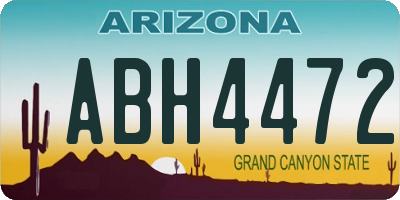 AZ license plate ABH4472