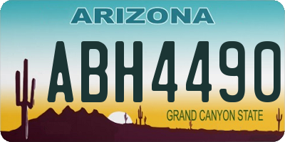 AZ license plate ABH4490