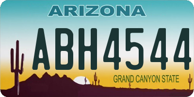 AZ license plate ABH4544