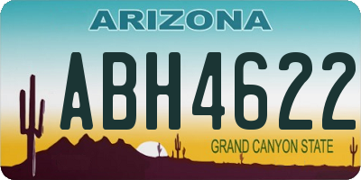 AZ license plate ABH4622