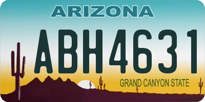 AZ license plate ABH4631