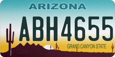 AZ license plate ABH4655