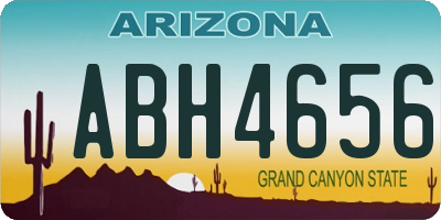 AZ license plate ABH4656