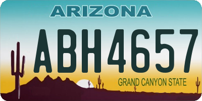 AZ license plate ABH4657