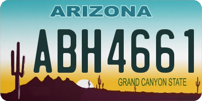 AZ license plate ABH4661