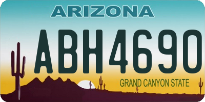 AZ license plate ABH4690