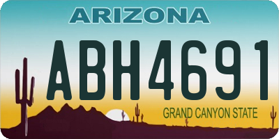 AZ license plate ABH4691