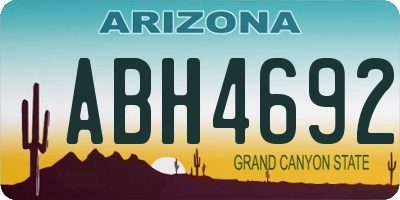 AZ license plate ABH4692