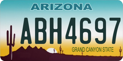 AZ license plate ABH4697