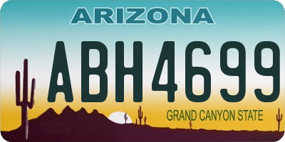 AZ license plate ABH4699
