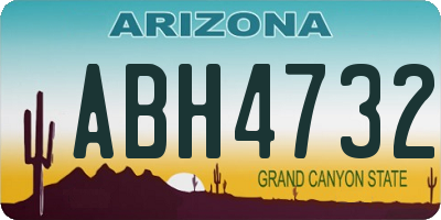 AZ license plate ABH4732