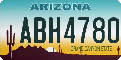 AZ license plate ABH4780