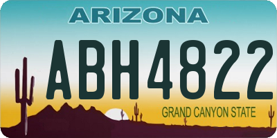 AZ license plate ABH4822