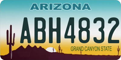 AZ license plate ABH4832