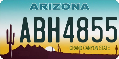 AZ license plate ABH4855