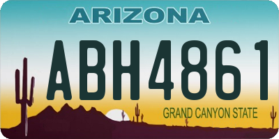 AZ license plate ABH4861