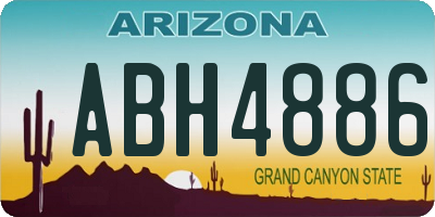 AZ license plate ABH4886