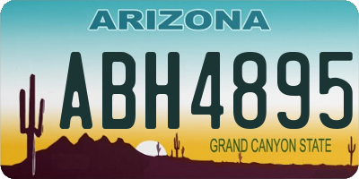 AZ license plate ABH4895
