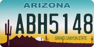 AZ license plate ABH5148