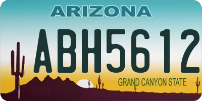 AZ license plate ABH5612