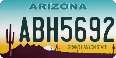 AZ license plate ABH5692