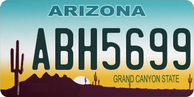 AZ license plate ABH5699