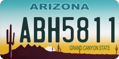 AZ license plate ABH5811