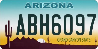 AZ license plate ABH6097