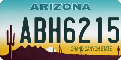 AZ license plate ABH6215
