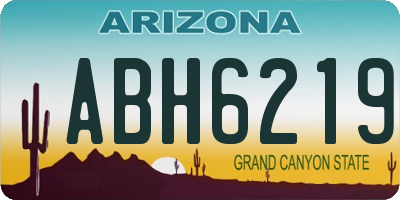 AZ license plate ABH6219