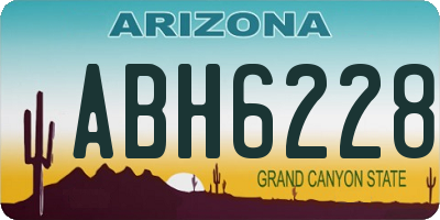 AZ license plate ABH6228