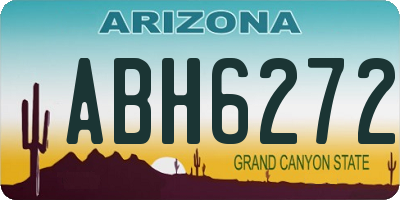 AZ license plate ABH6272